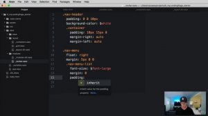 85.  Final Project Styling our Navbar with Sass - Full stack web development Tutorial Course