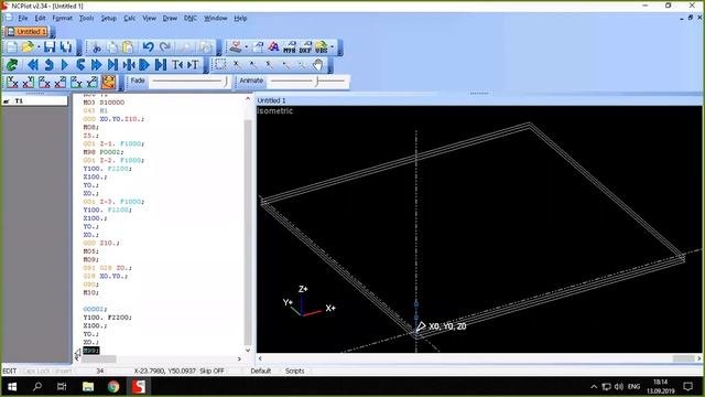 Работа с подпрограммами (M98) + макросы смотреть онлайн