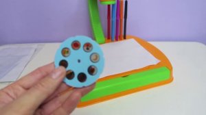 Проектор для рисования "Illustrati. Рисуем и раскрашиваем по контуру", 24 картинки, бренд Attivio