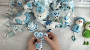 Игрушки крючком. Елочные украшения. Амигуруми.