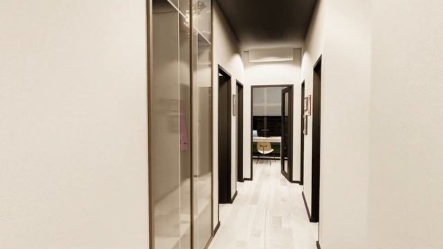 Одноэтажный коттедж с хорошей компактной планировкой в стиле Хайтэк с плоской кровлей и террасой смотреть онлайн