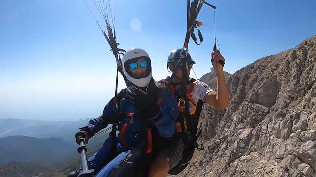 Полет на параплане в Турции Кемер гора Тахталы | Paragliding Turkey Kemer