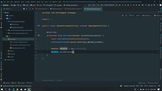 How to create Splash screen using Android Studio | Android Studio tutorial 2020 | Android projects