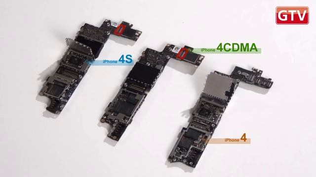 iPhone 4, 4S и 4 CDMA - сравнение совместимости запчастей смотреть онлайн