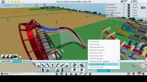 Short and easy guide: Cobra roll basic editor Theme Park Tycoon 2