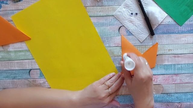 Лисичка, казковий герой. Аплікація смотреть онлайн