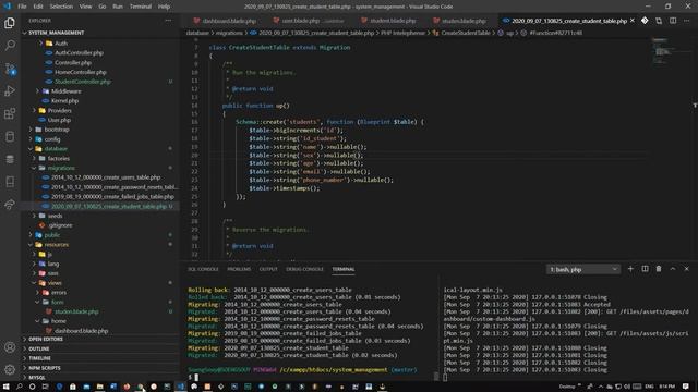 Create migrate in Laravel | #5 смотреть онлайн