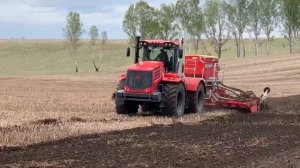 K744 с сеялкой Terrasem Pottinger