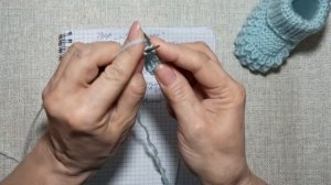 Пинетки "Очаровашки" / На 2-х спицах /МК подробно