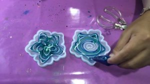 #28: Blue 3D Flower in Resin | Resin Coaster | Blue Flower Coaster
