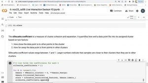Data Analytics with Python: Live Interaction Session 10 (K Means and Hierarchical Clustering)