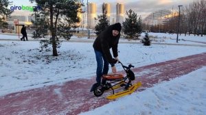 ДЕТСКИЙ ЭЛЕКТРОСНЕГОКАТ BARS - развлечение для детей в зимнее время. Интереснее обычного снегоката.