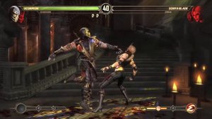Mortal Kombat 9  Scorpion & Shao Kahn Tag Ladder Ultimate Gameplay