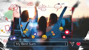 Слайд-шоу "Эмодзи". Пример. Поздравление, презентация, монтаж видео на заказ.