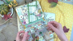 Альбом для фотографий "Уютная пора". Скрапбукинг