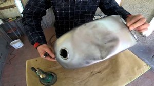 Ремонт бака мотоцикла альфа