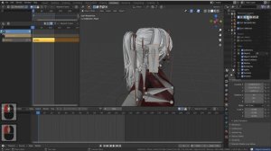 Симуляция физики в Blender для анимации волос, одежды и тела персонажа.