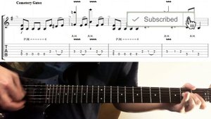 Pantera Cemetery Gates Guitar Tab & Lesson Intro Riff (Distorted)