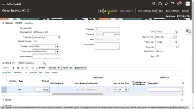 Oracle Fusion Cloud Finance | How to Disable Tax for the Business Unit in Accounts Payable смотреть онлайн