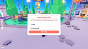 How to give FAKE donations in pls donate