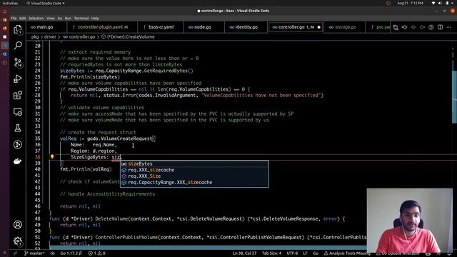 Implement CreateVolume RPC of Controller Service | Writing a Kubernetes CSI plug-in from scratch -5 смотреть онлайн