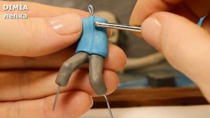 БАБУШКА, БЕГЛЕЦ и ШЕСТАЯ в диораме из пластилина Маленькие кошмары (Little Nightmares) DIMIA лепка