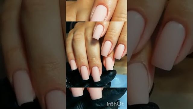 А вам нравится матовый топ на нюдовом покрытие? #shorts #nail #nailart #маникюр2021