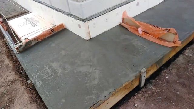 отмостка#утепленная#с зубом#своими руками