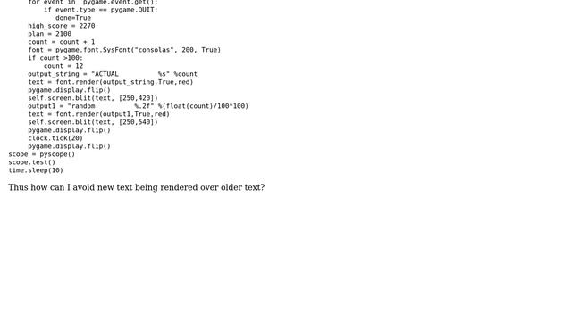 Raspberry Pi: new text rendered over older text in pygame (2 Solutions!!) смотреть онлайн