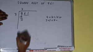 SQUARE ROOT OF 961
