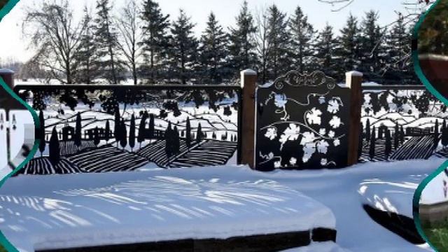 Оригинальные и красивые калитки и ворота
