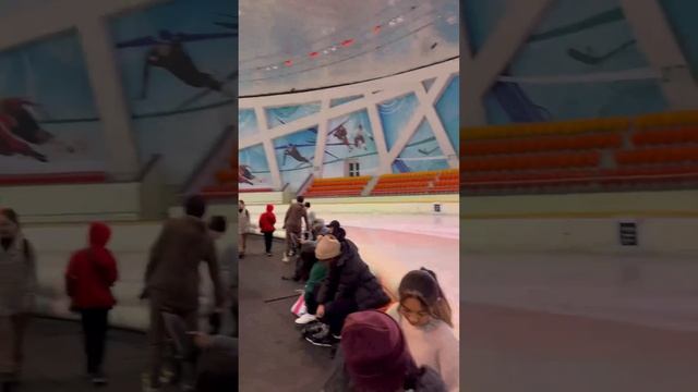 (Алау) Alau Ice Palace - Speed Skating Stadium in Astana, Kazakhstan ?? #shorts #iceskating