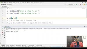 013. Comparison Operators | Python Tutorial Series