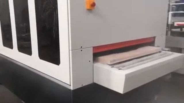 Работа шлифовального станка для мебельных фасадов SDZ10-PPPLL смотреть онлайн