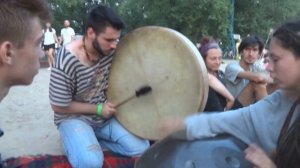 Игра на бубне и ханге на Ведалайф 2016