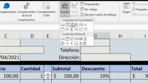 Cómo #crear una #factura en #Excel con #botones y #controles de #formulario interactivos.