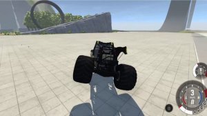 МУЛЬТИКИ ПРО МАШИНКИ! МОНСТЕР ТРАК ПРОЕХАЛ ПО МАШИНАМ   BeamNG Drive