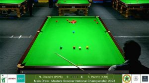 Manan Chandra (PSPB) vs Srikanth Murthy (KAR) Men Masters Snooker National Main Draw 2023