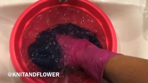 Влажно-тепловая обработка шерстяной вязаной шапки