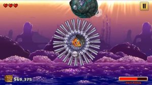 Octogeddon - All Sawshark Weapon Upgrades - All Boss Battles Gameplay (No Commentary)