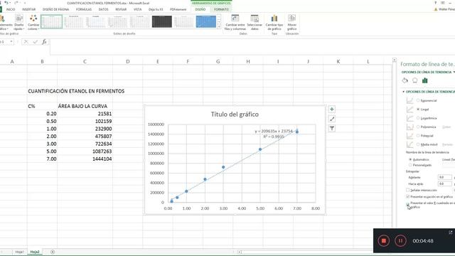 Curva de calibración en excel смотреть онлайн