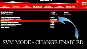 HOW TO ENABLE OR DISABLE VIRTUALIZATION CPU ( GIGABYTE MOTHERBOARD }