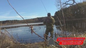 как достать воблер без отцепа ранней весной при ловле с берега.