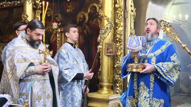 Литургия в праздник Благовещения в Введенском соборе г.Чебоксары 2022