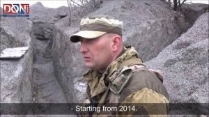 Reportage on DPR army positions in Dokuchaevsk - November 2016