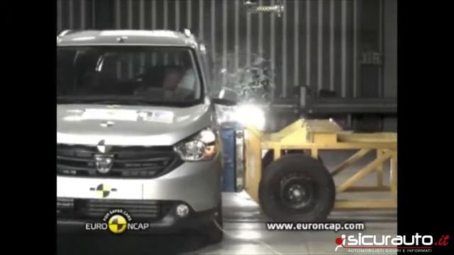 Dacia Lodgy crash test Euro NCAP | SicurAUTO.it смотреть онлайн
