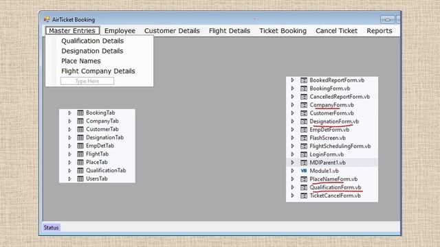 Flight Tieckt Booking | VB.net CSharp Java Mini Major Final Year Project Idea and Demo  VB141