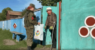 Доставка гумпомощи на освобождённой территории ЛНР