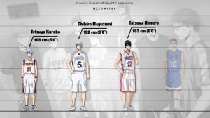 Kuroko's Basketball Height Comparison (Kuroko no Basuke)