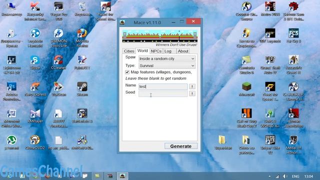 Как Сгенерировать Город в MInecraft смотреть онлайн